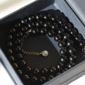 Black Tourmaline Beaded Necklace