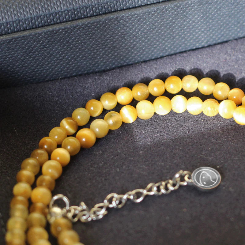 Golden Tiger Eye Beaded Necklace